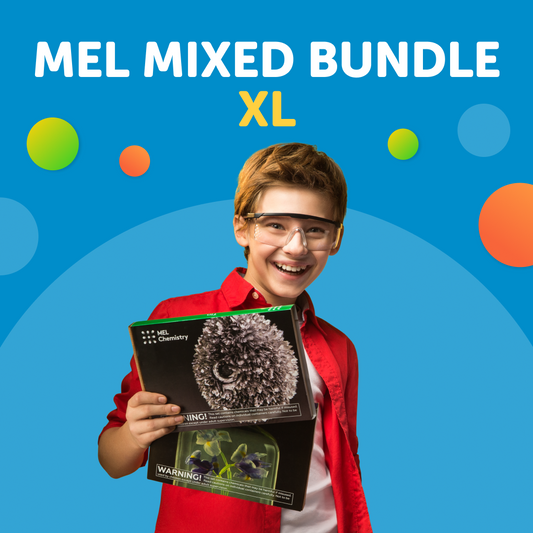 MEL MIXED BUNDLE LARGE — 5 kits + starter kit. Chemistry, physics, STEM. Ages 8+